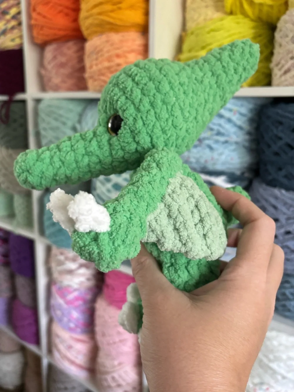 Crochet Baby Pterodactyl Plush Handmade